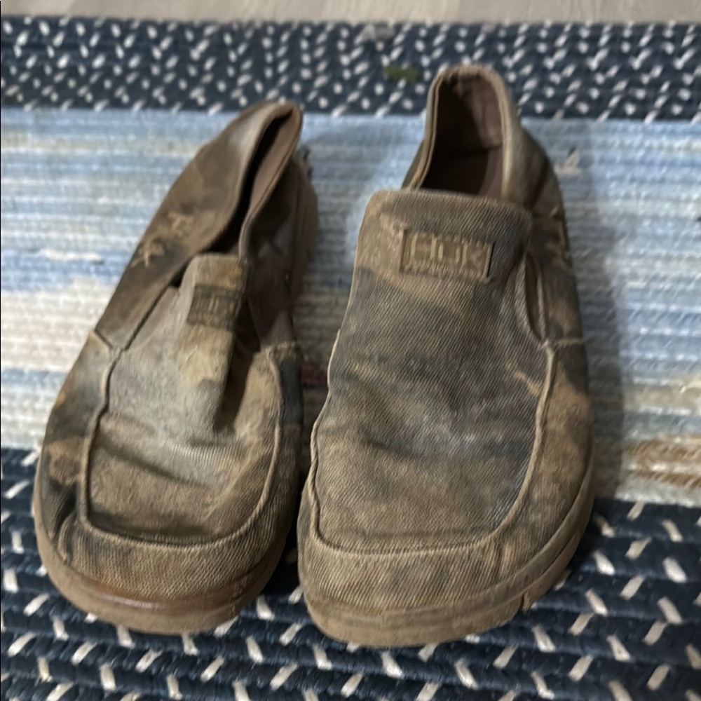 Huk Brown Casual Slip-On Loafers